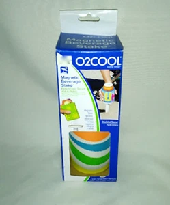O2COOL Magnetic Beverage Stake Keep Drink Cold In Sand Grass - Picture 1 of 4