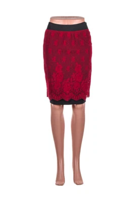 Jean Paul Gaultier Women Skirts Formal XS Red Viscose - Image 1 of 2