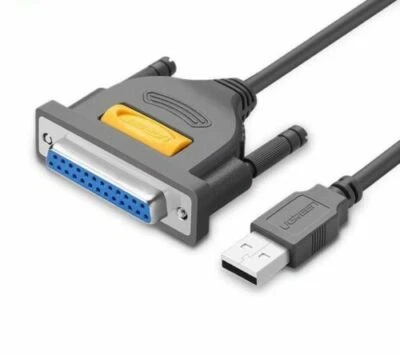 Cavo seriale stampante USB parallela maschio a femmina convertitore porta LPT DB25 25 pin - Immagine 1 di 4