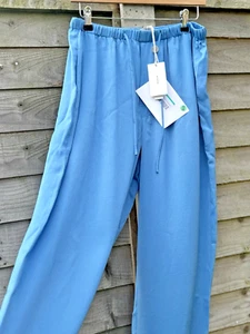 Vince Women’s Low Rise Satin Drawstring Pants Trousers L Wide Leg Sky Blue BNWT - Picture 1 of 14