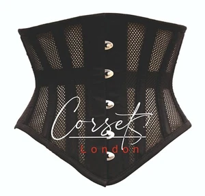 heavy duty Mesh Steel Boned Underbust Corset Waist Trainer - Picture 1 of 4