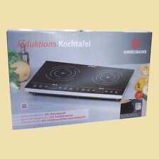 Rommelsbacher CT 3410/IN 3400W Induktion-Doppelkochplatte - Schwarz/Silber