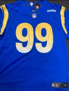 CAMISETA COSIDA LIMITADA NIKE PARA HOMBRE XL NFL DE LOS ANGELES RAMS AARON DONALD #99 LA - Imagen 1 de 6