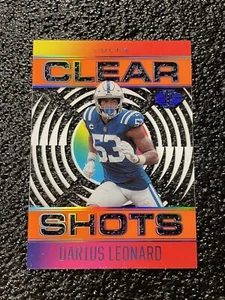 Panini Illusions 2021 Clear Shots naranja Darius Leonard #CS-5 - Imagen 1 de 2