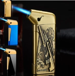 ✅ Free Name engrave✅ Gas Lighter ✅Christmas ✅ JET BLUE FLAME LIGHTER✅ #202 - Picture 1 of 49