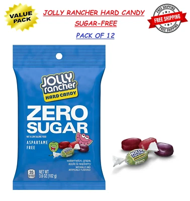 JOLLY RANCHER Hard Candy, Sugar-Free, Individually Wrapped, 3.6-Ounce (12 Count) - Image 1 of 4