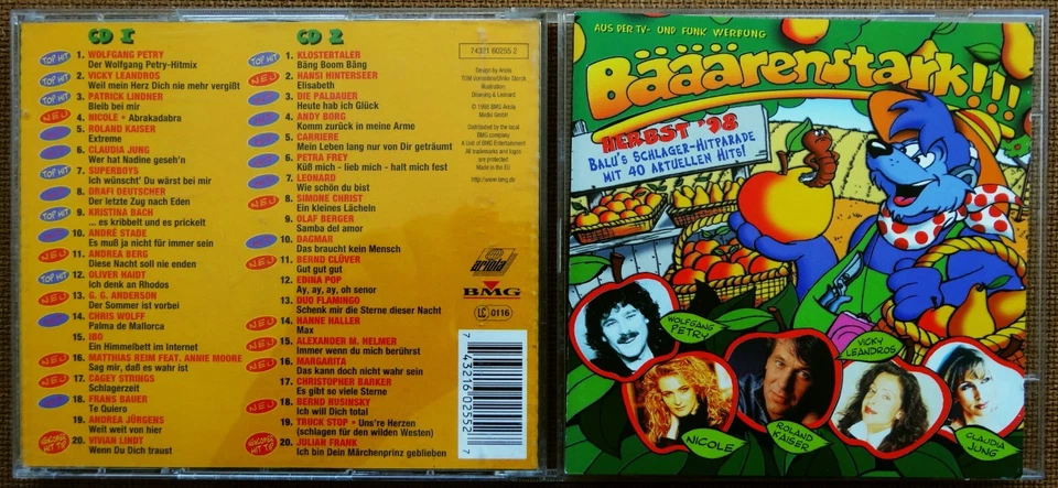 Bääärenstark Herbst '98 · Balu's Hitparade mit 40 Hits (P) 1998 · 2 CDs 1998 - Bild 1 von 3