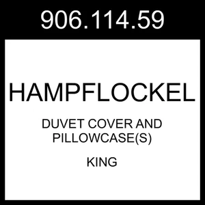 IKEA HAMPFLOCKEL Duvet Cover And Pillowcase Brown King 906.114.59 - Picture 1 of 1