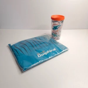 NFL Apron & Chef Hat 2pc Set Miami Dolphins & Tervis Cup - Picture 1 of 10