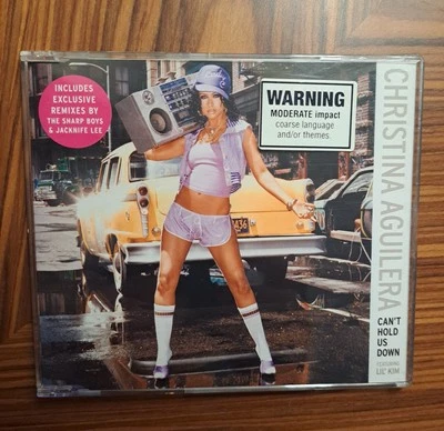 CD sencillo Christina Aguilera Can't Hold Us Down 2003 prensa australiana 3 pistas Foto 1 de 4