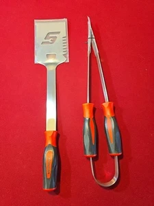 SNAP-ON Tools BBQ Grilling Spatula and Tongs with Red handle | New - Picture 1 of 6