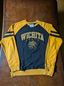 VINTAGE CHAMPION WICHITA STATE COLLEGE MEDIUM LONG SLEEVE SHIRT - Picture 1 of 3