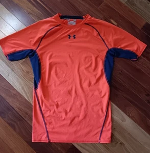 Under Armour Shoet Sleeve Heatgear Compression Shirt Men's Large - Picture 1 of 13
