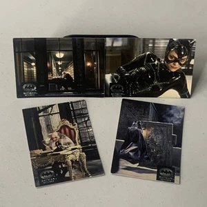 Batman Returns 1992 Topps Stadium Club Lot 4 Cat-woman Penguin Trading Cards - Bild 1 von 9