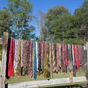 Vintage Men’s Neckties – 1960s, 70s, 80s, 90s Mixed Makers & Styles  Lot Of 65 - Picture 1 of 21