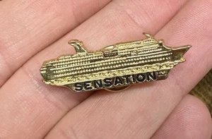 Carnival Cruise Lines SENSATION Fleet Fantasy-Klasse goldfarbene Souvenir Pin - Bild 1 von 2