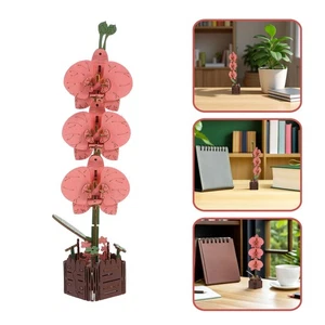 Kit Modelo Phalaenopsis Creativo Artificial Ramo Rompecabezas Madera 3D - Imagen 1 de 12