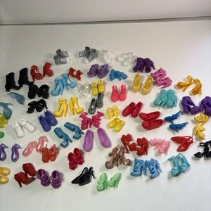 50 Pairs of Barbie & Misc Doll Shoes Assorted Sizes, Colors & Styles ~See Photos - Picture 1 of 19