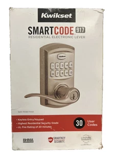 Kwikset smartcode 917 Satin Nickel keypad  electronic single - Picture 1 of 4