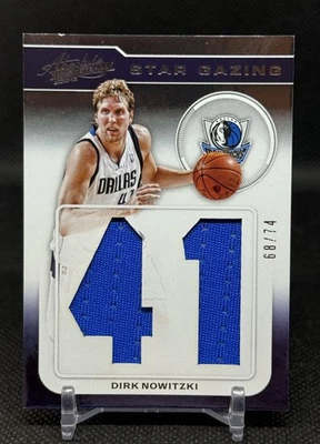 2012-13 Panini Absolute Star Gazing Jersey Number Materials #5 Dirk Nowitzki /74 - Image 1 of 2