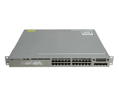 Cisco Catalyst WS-C3850-24T-S 24-Port Network Switch w/ C3850-NM-2-10G  _ - Image 1 of 4
