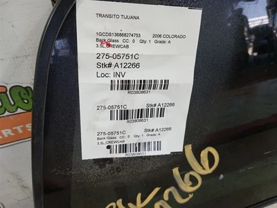 Back Glass Sliding With Privacy Tint Fits 04-12 CANYON 3808631 - Image 1 of 2