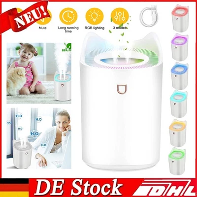 Luftbefeuchter Pflanzen Humidifier Ultraleise mit 3 Modi 3000ml RGB 35DB - Bild 1 von 4