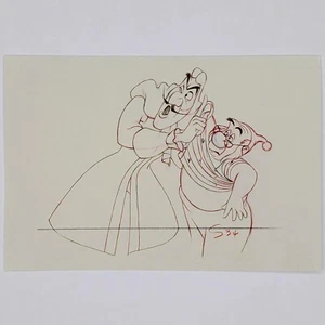 Captain Hook Mr Smee Postcard Peter Pan Disney Villains Frank Thomas Concept Art - Picture 1 of 2