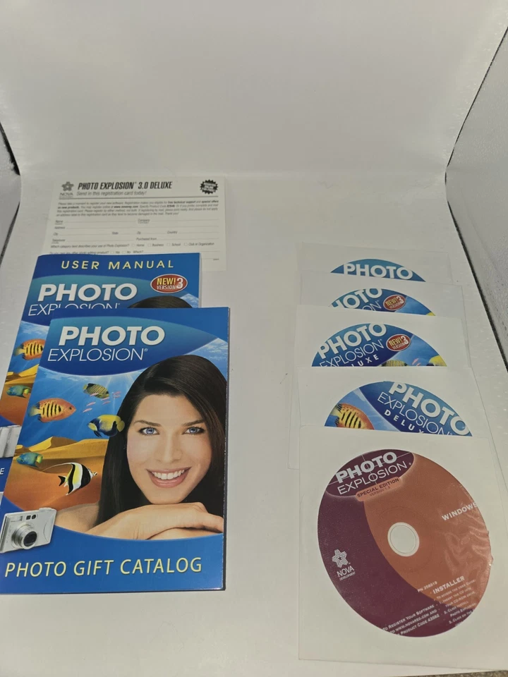 Photo Explosion Deluxe Computer Software V3 For Windows XP Vista With Special Ed - Image 1 of 1