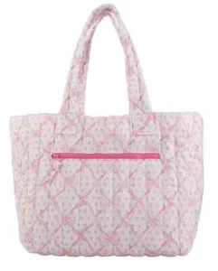 Nuevo Bolso de Mano Roller Rabbit X LoveShackFancy Bebé Arco Corazones Grande Acolchado - Imagen 1 de 9