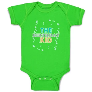 Baby Bodysuit The Birthday Kid Funny Cotton Boy & Girl Baby Clothes - Picture 1 of 21