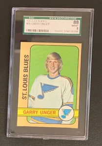 1972/73 Topps Hockey - #35 Garry Unger - St Louis Blues - SGC Graded NM/MT 8 - Picture 1 of 2