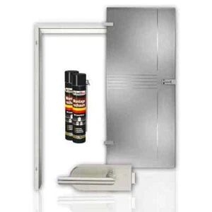Glastür Ganzglastür Komplettpaket GTR888-S mit Beschlagset und Zarge - Bild 1 von 6