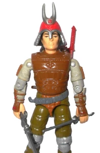 ***100% Complete*** GI Joe 1988 BUDO vintage sai helmet red silver sword samurai - Picture 1 of 5