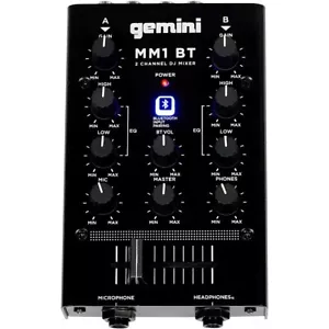 Gemini Gemini MM1BT 2 Channel Mixer with Bluetooth Input - Picture 1 of 3