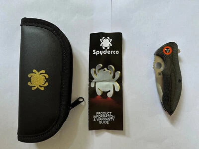 Nuevo Spyderco Rubicon 1/Cuchillo de fibra de carbono/Acero S30V/C187CFP/Descontinuado Foto 1 de 4