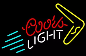 Beer Lager Boomerang 10" Vivid LED Neon Sign Light Lamp Bar Club Artwork AY - Picture 1 of 4