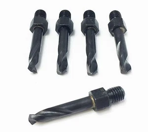 Threaded Drill Bits HSS size #13 0.1850" 135 degree split point 5 piece NEW - Foto 1 di 3