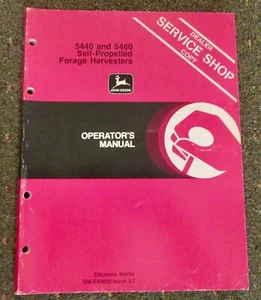 John Deere 5440 - 5460 Self-Propelled Forage Harvesters Operator's Manual - Picture 1 of 3