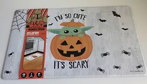 Star Wars Mandalorian Baby Yoda Anti Fatigue Kitchen Mat Grogu Halloween NEW - Picture 1 of 9