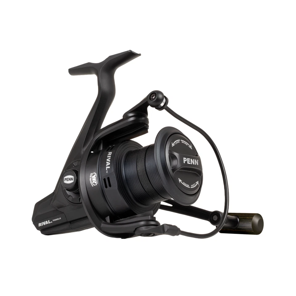 PENN RIVAL 8000 LONGCAST BLACK MULINELLO CARPFISHING LONG CAST REEL A1308 - Immagine 1 di 4