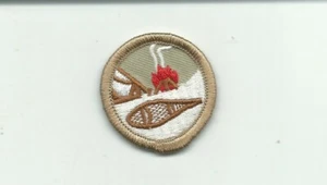 BJ SCOUT CANADA WINTER SCOUTING PROFICIENCY BADGE BROWN ROUND RE PB CANADIAN TL - Picture 1 of 2