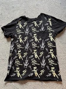 Rude Hot Topic Pocket T-Shirt - Schwarz mit Astronauten Grafik - XL - Bild 1 von 5