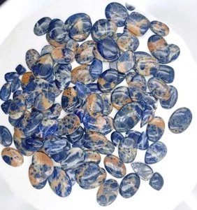 Natural Sodalite Loose Gemstone, Handmade Sodalite Wholesale Lot 72526 - Picture 1 of 5