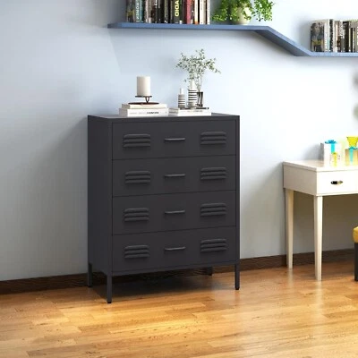 Cómoda Cofar para Dormitorio, 4 Cajones de Almacenamiento para Salón, Pasillo, Entrada Foto 1 de 4