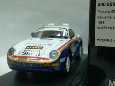 WOW EXTREMADAMENTE RARO Porsche 959 #185 Ickx Paris Dakar 1986 1:43 Minichamps-Spark Foto 1 de 3