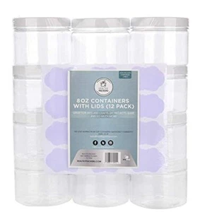 Contenedores de limo Healthy Packers con tapas herméticas (8 oz, paquete de 12) - Imagen 1 de 7