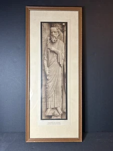 VTG Framed Print Houvet Cathedrale De Chartres Saint Paul-Portail Sud XIII Siecl - Picture 1 of 8