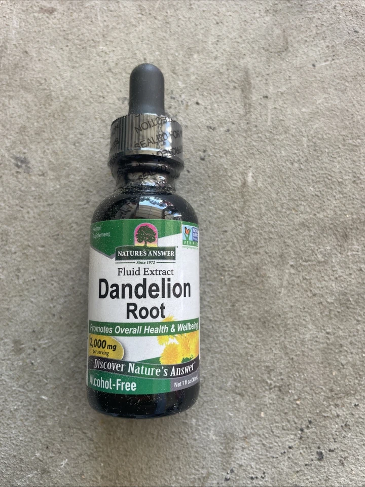Nature s Answer 蒲公英不含酒精 2 000 毫克 1 液量盎司 30 毫升无酒精, — 第 1/3 张图片