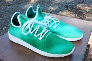Adidas Men's Pharrell x Tennis Hu Holi 'Bright Green' DA9619 Size 10 - Picture 1 of 10